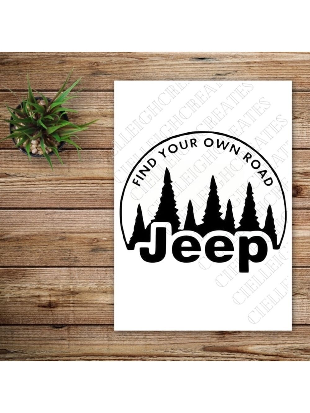 *2 for $20* Jeep Find Your Own Road vinyl decal Sticker Handcrafted